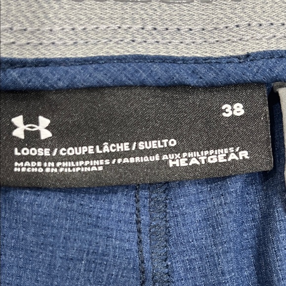 Under Armour Men's Navy Flat Front Golf Shorts - Picture 2 of 8